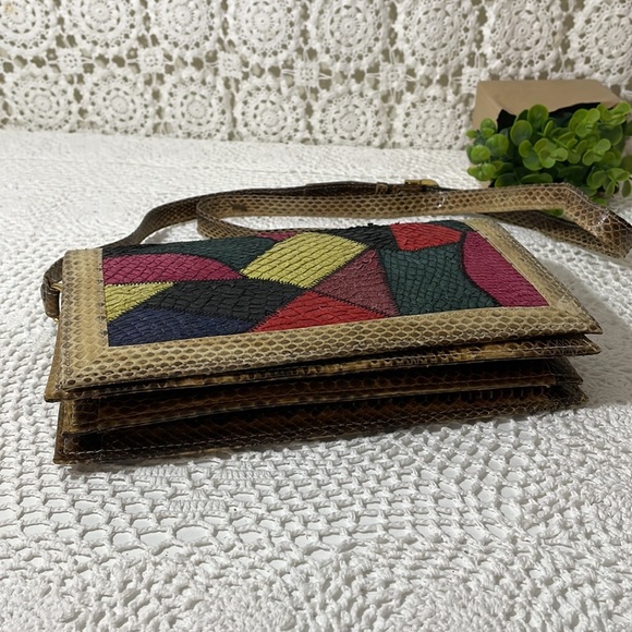 Vintage reptile skin purse clutch - Picture 5 of 9
